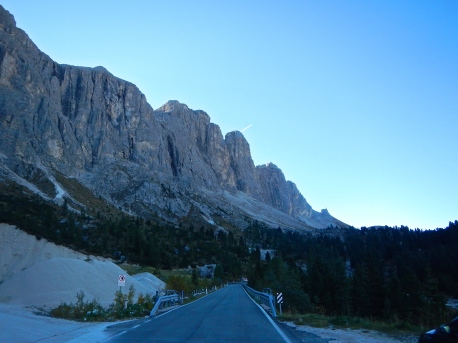 Dolomite Mountains, not many straight roads here