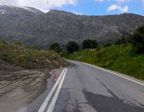 Landslides add to an interesting ride, Crete style