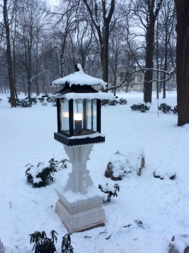 Lamp near the Chinese garden in Łazienki